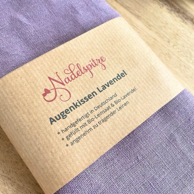 Augenkissen aus Leinen mit Bio-Lavendel &amp; Leinsaat