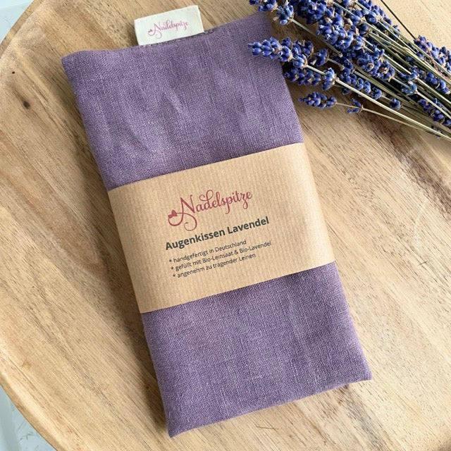 Augenkissen aus Leinen mit Bio-Lavendel &amp; Leinsaat