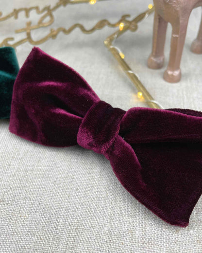 Weihnachtsfliege für Herren aus Samt