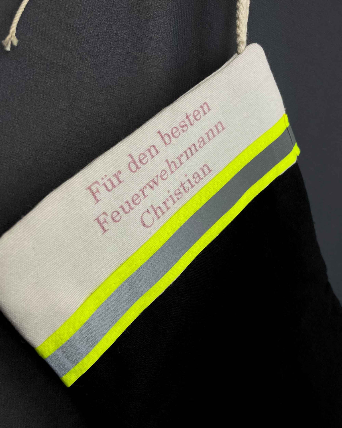 Nikolausstiefel Feuerwehr – personalisiert mit Namen