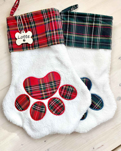 Personalisierter Nikolausstiefel für Hunde mit Namen