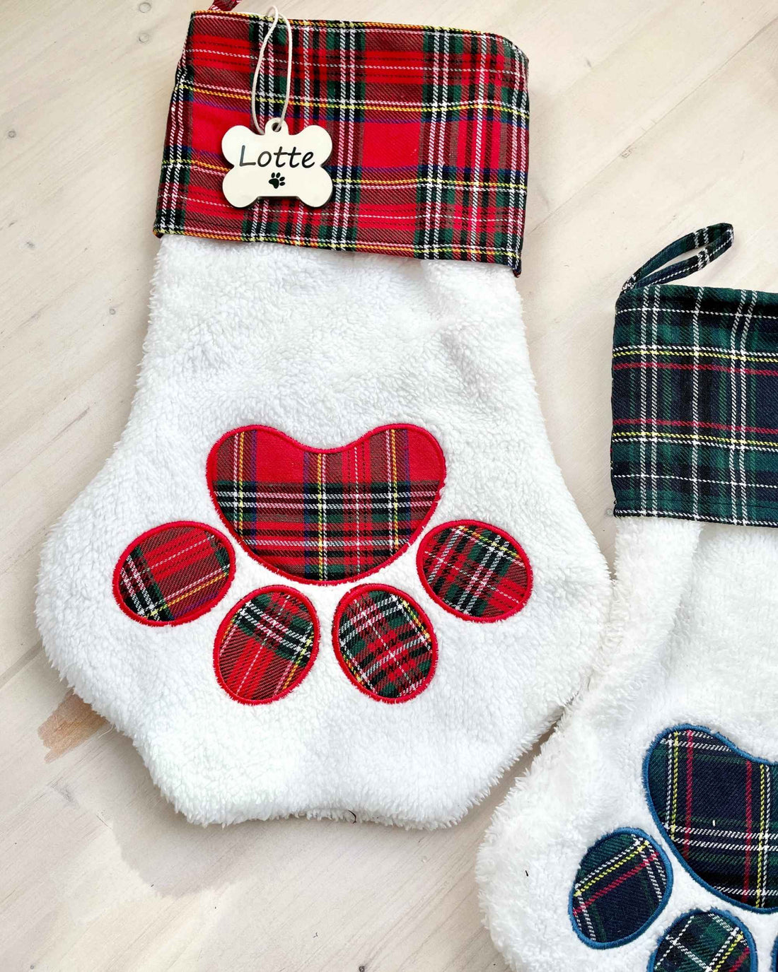 Personalisierter Nikolausstiefel für Hunde mit Namen